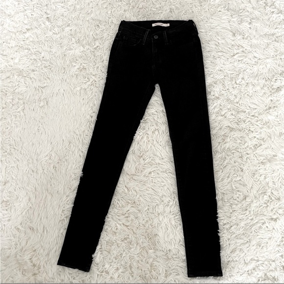 Levi’s 710 Super Skinny Black Jeans - Picture 2 of 6